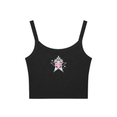 Black Cropped Tanks