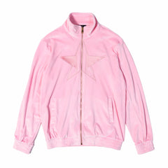 Velour Zip Up Jacket