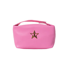 Faux Leather Snap Clip Bag